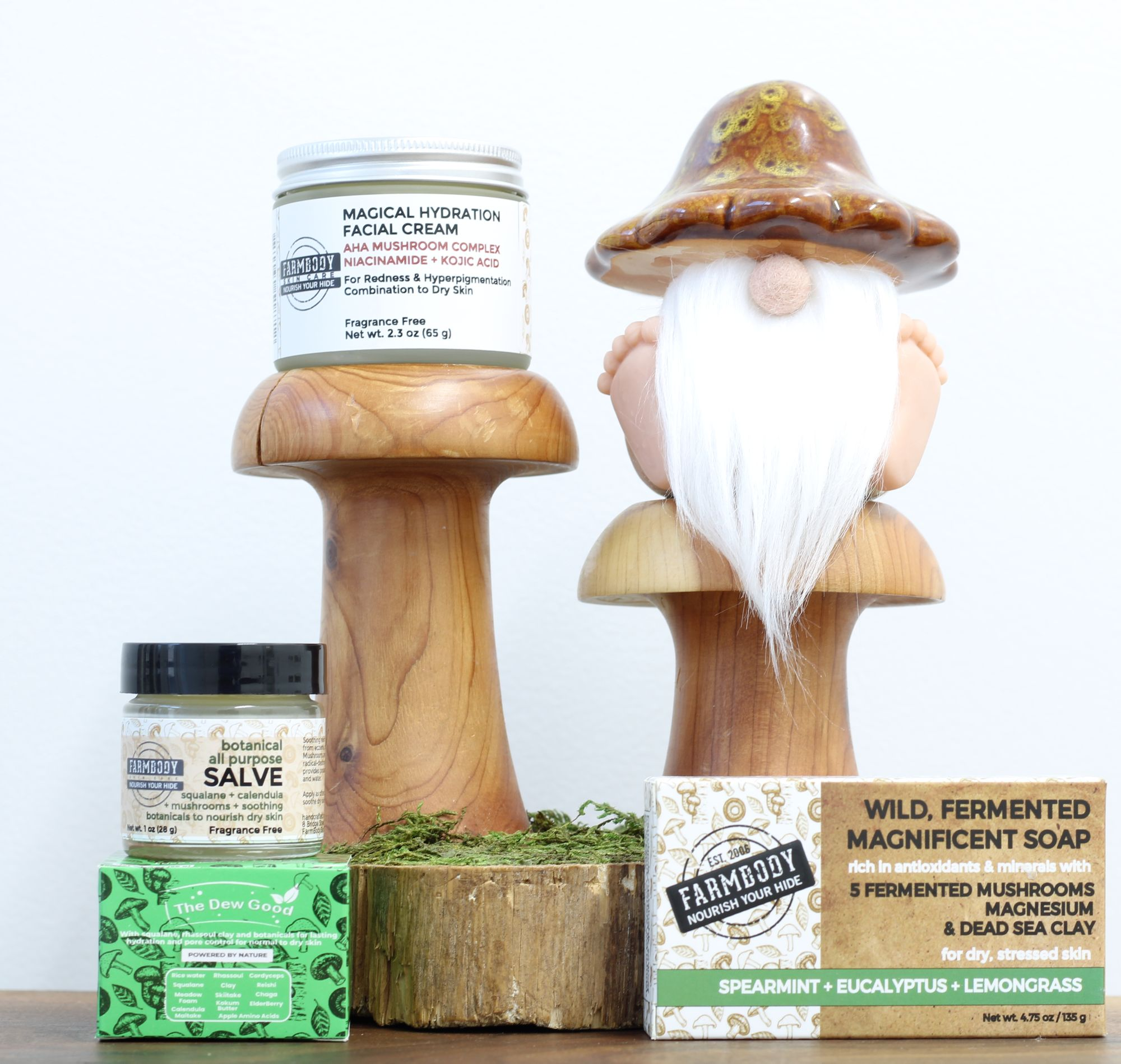 Mushroom skin care collection to shop now face and body care