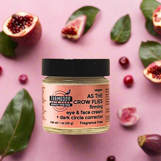 firming eye cream to correct dark undereye circles with mushrooms, pomegranates and figs