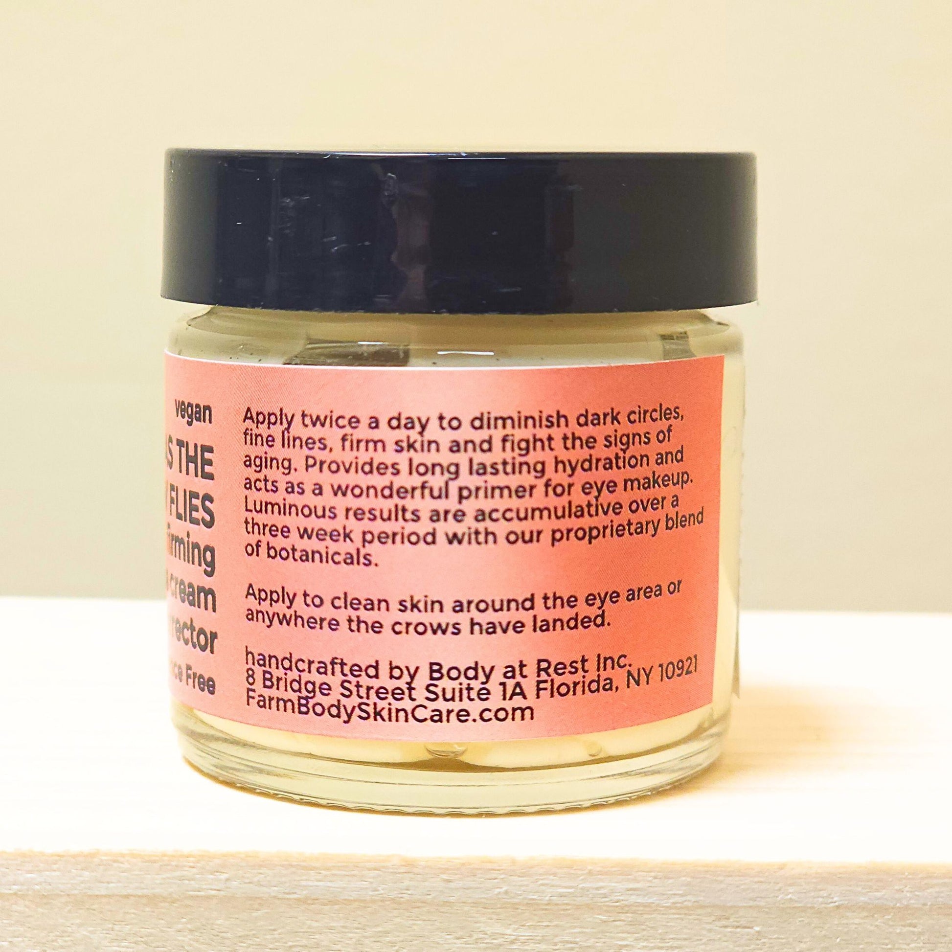Farmbody how to reduce dark circles with as the crow flies eye cream use twice daily for 3 weeks for best results to reduce dark circles
