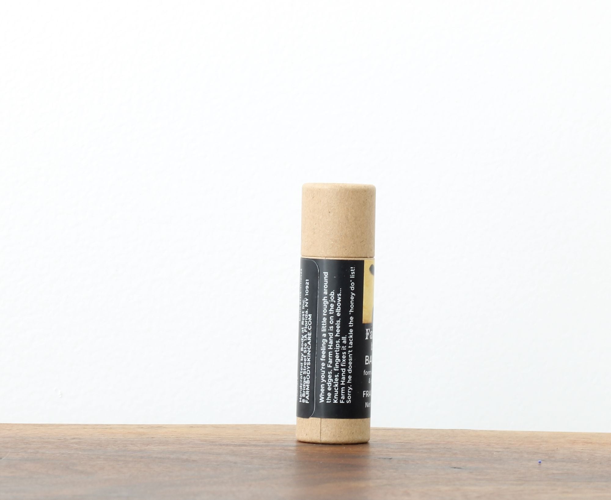 Farmbody Farm Hand Botanical Balm stick is on the job for elbows, knuckles, fingertips, heels and more