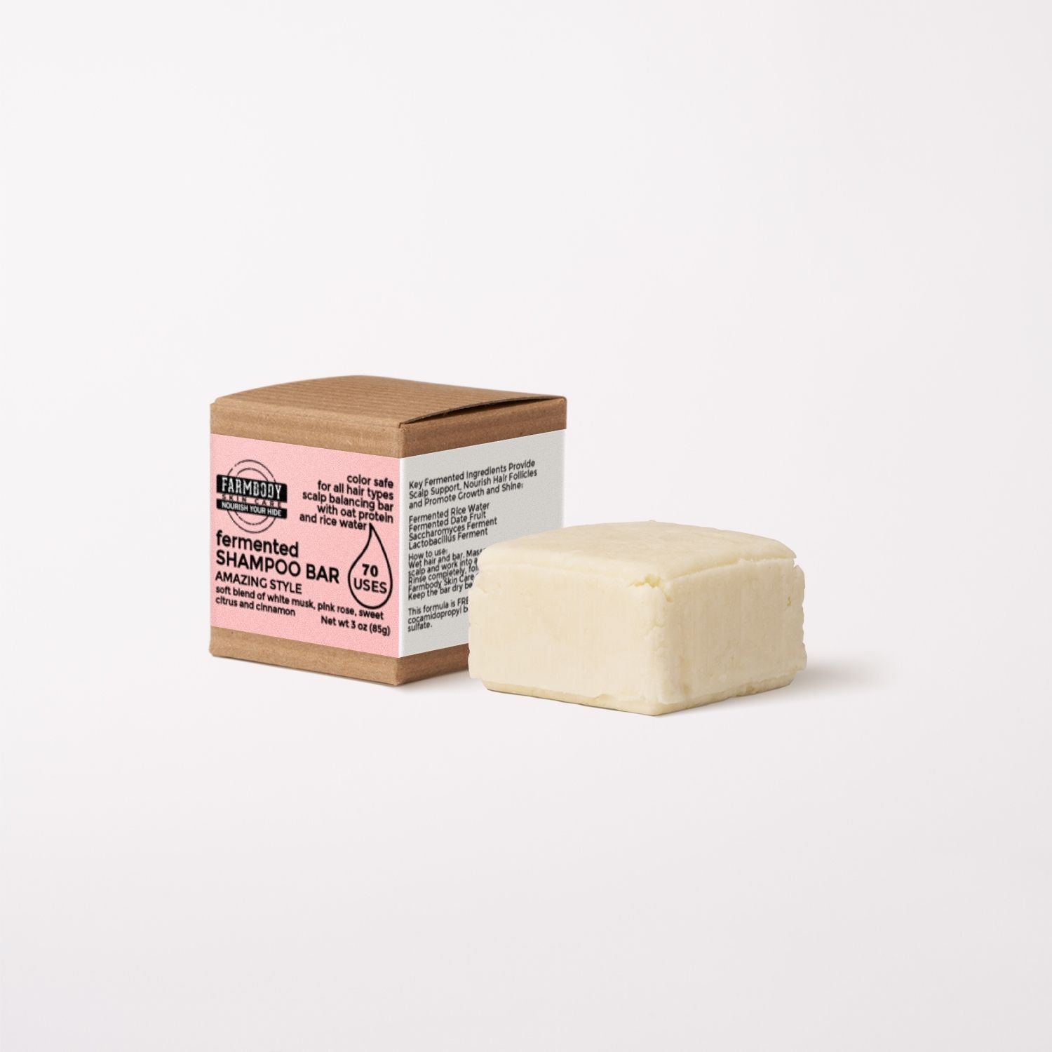 zero waste solid rice water shampoo bar amazing style great for travel and the