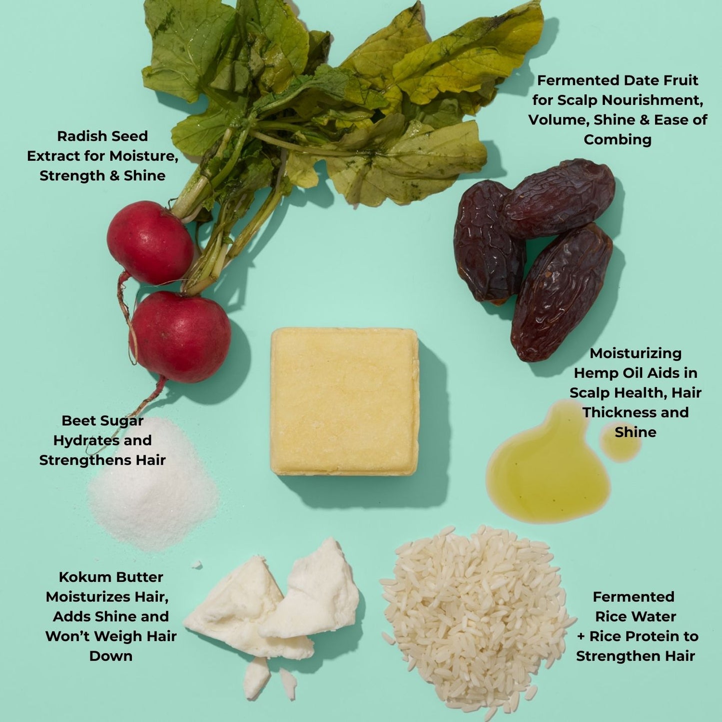 Fermented Rice Water Shampoo Bar for Calm and Balanced Scalp