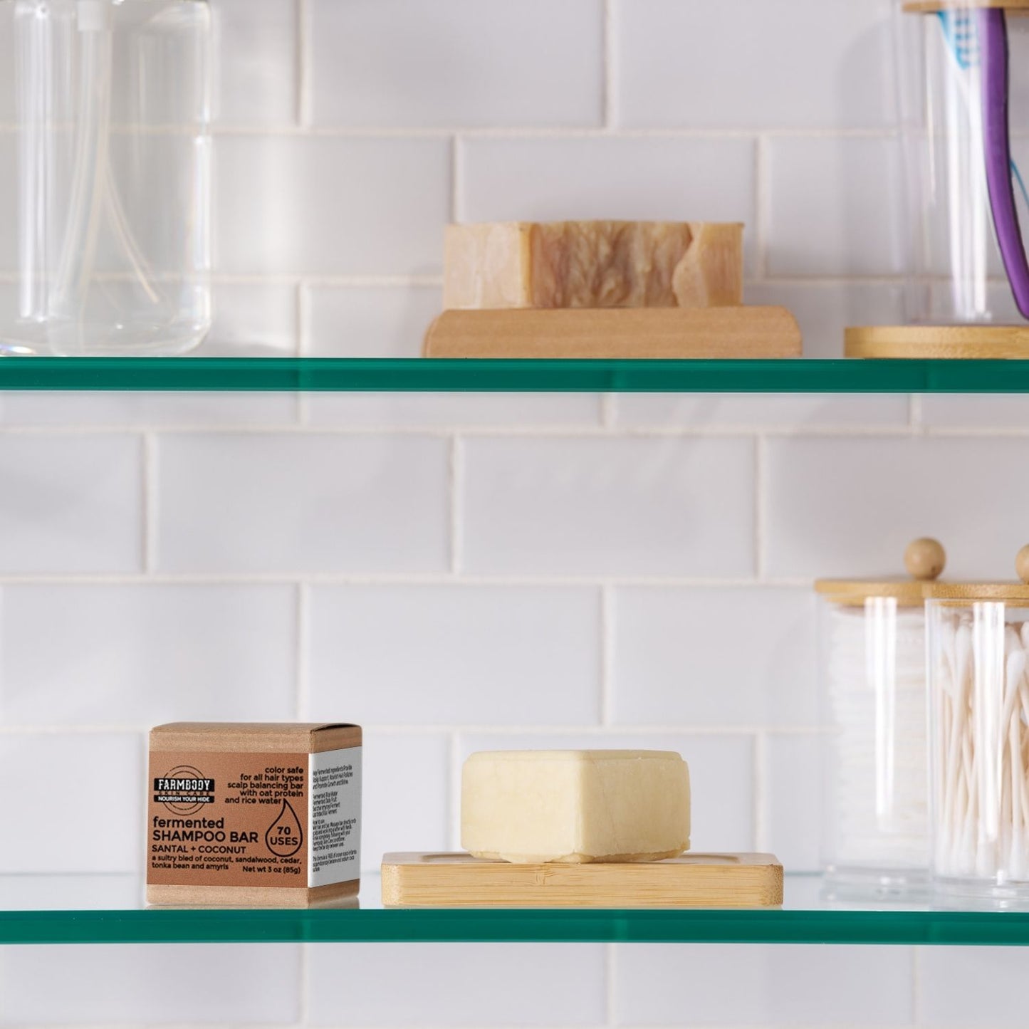 Fermented Rice Water Shampoo Bar | Santal + Coconut