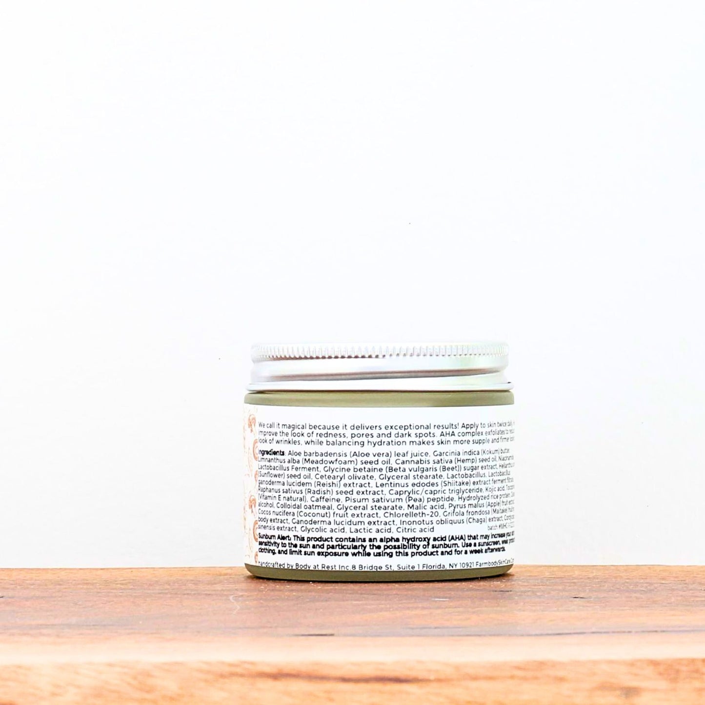 Farmbody Magical Hydration Facial Cream Ingredients adaptogenic mega mushroom skin care