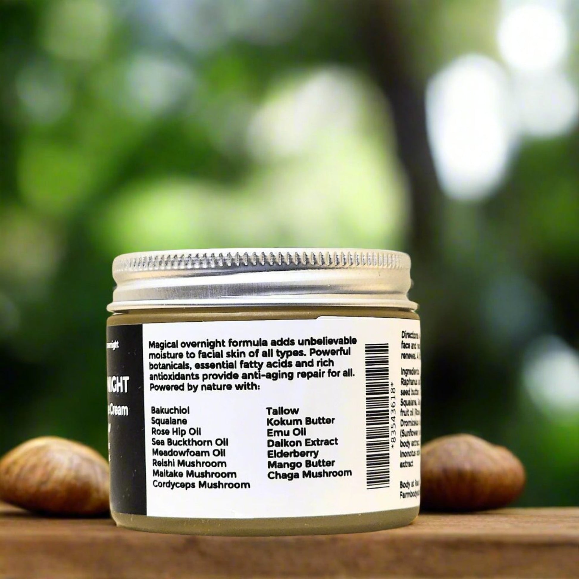 Magical Night Key Ingredients for moisturizing skin with tallow and botanicals