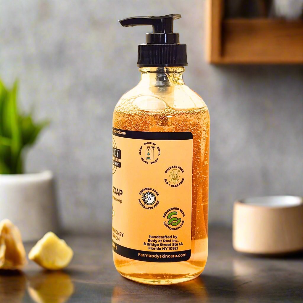 refillable liquid soap that is sulfate free and sustainably sourced