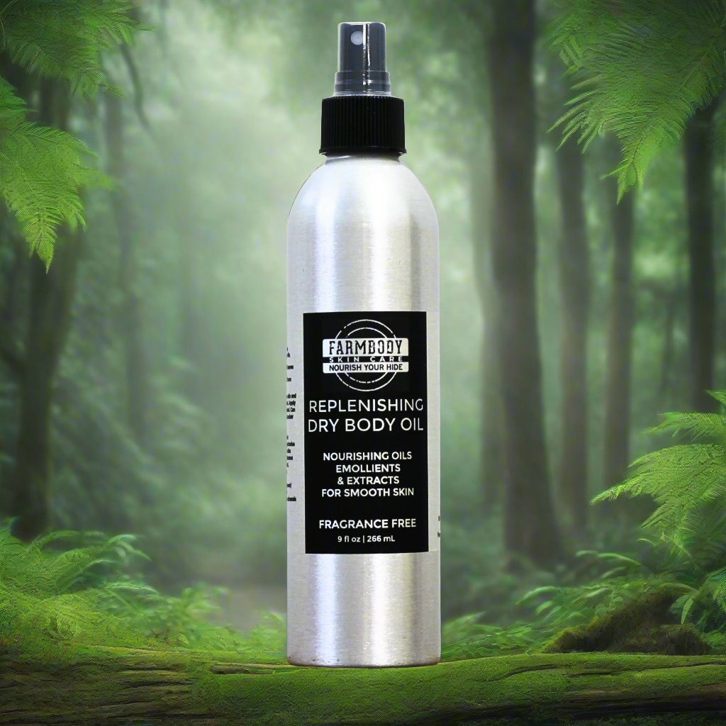 Aceite corporal seco reponedor