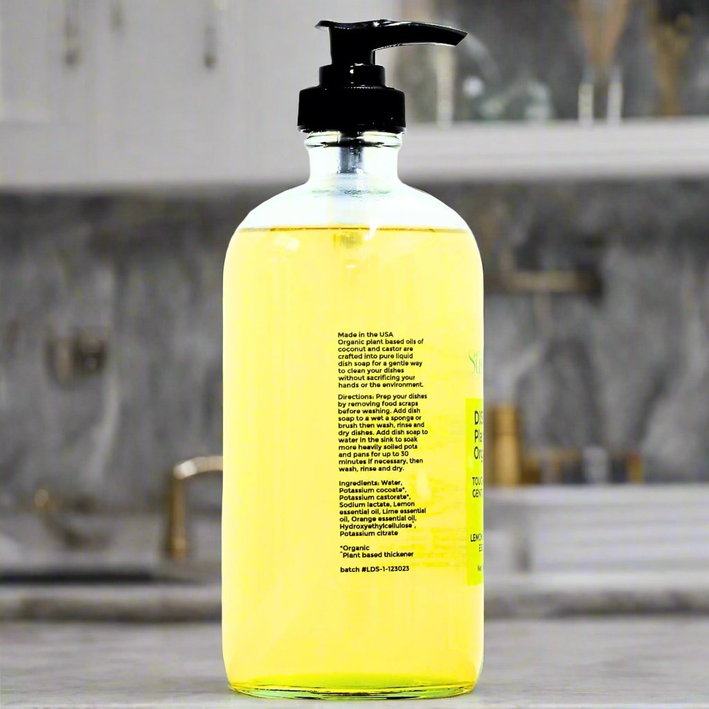 Liquid Dish Soap | Refillable & Biodegradable | Glass Bottle