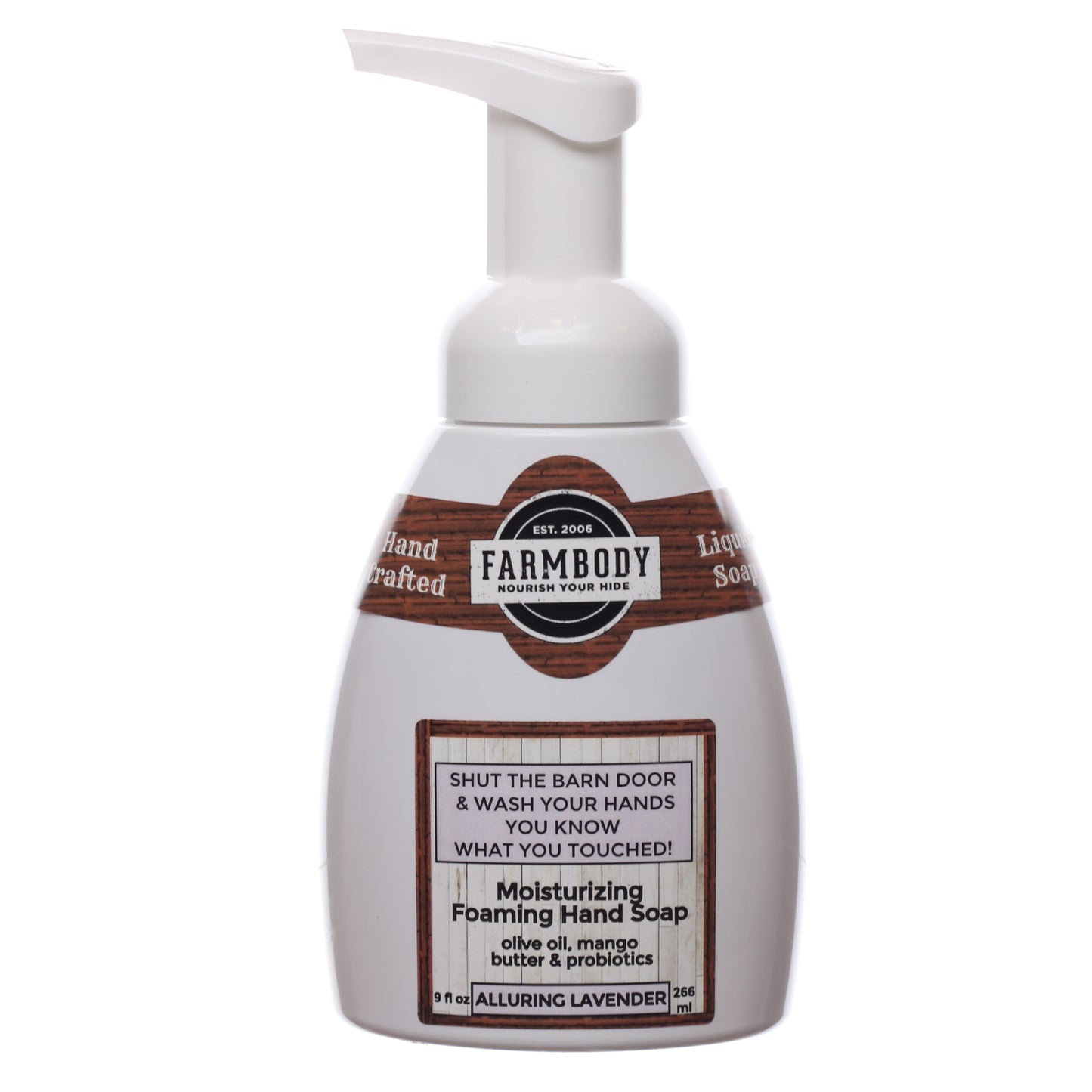 Jabón de manos espumoso artesanal