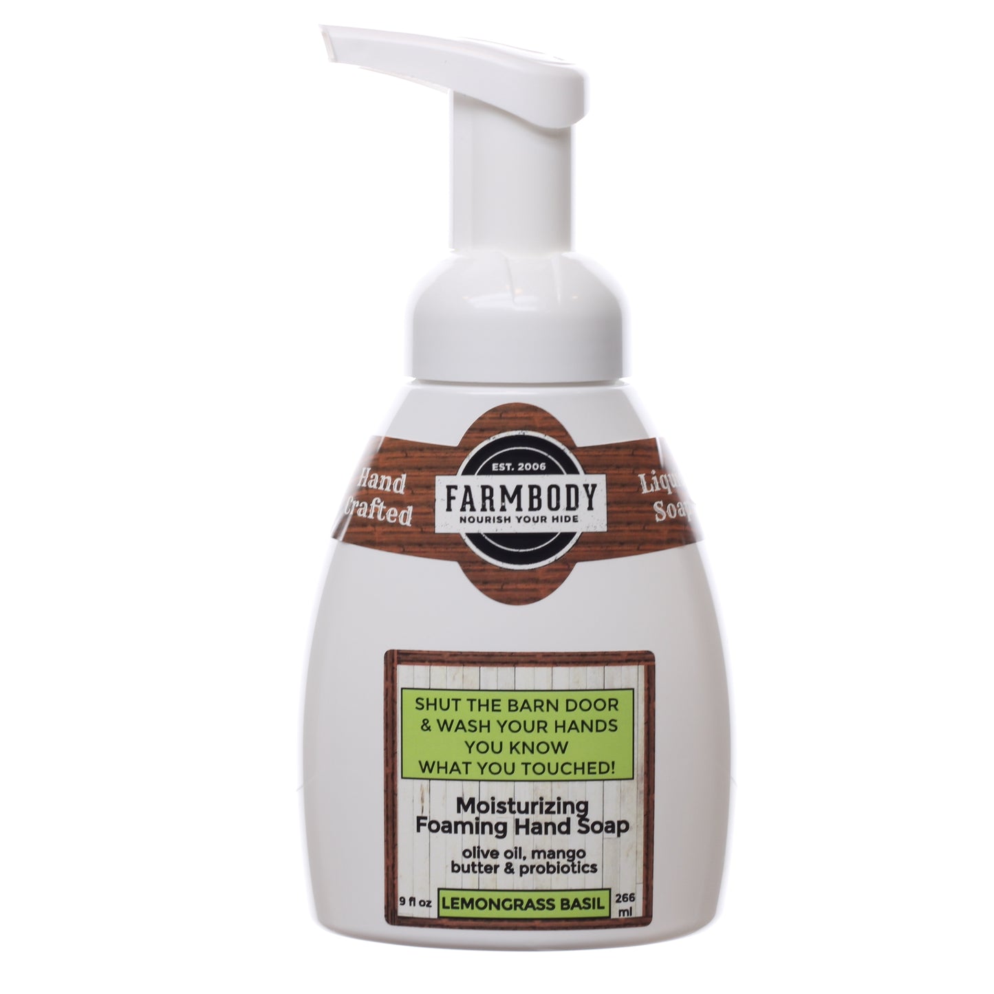 Jabón de manos espumoso artesanal