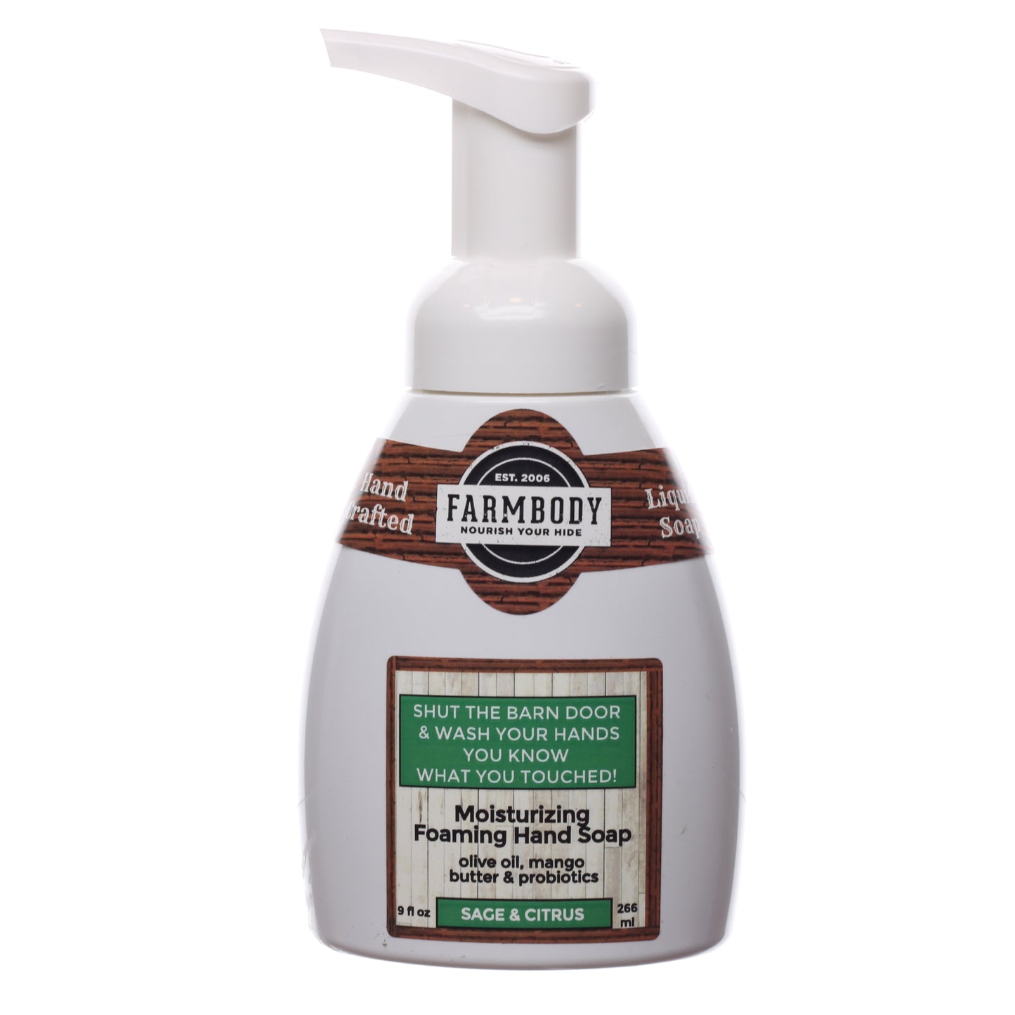 Jabón de manos espumoso artesanal