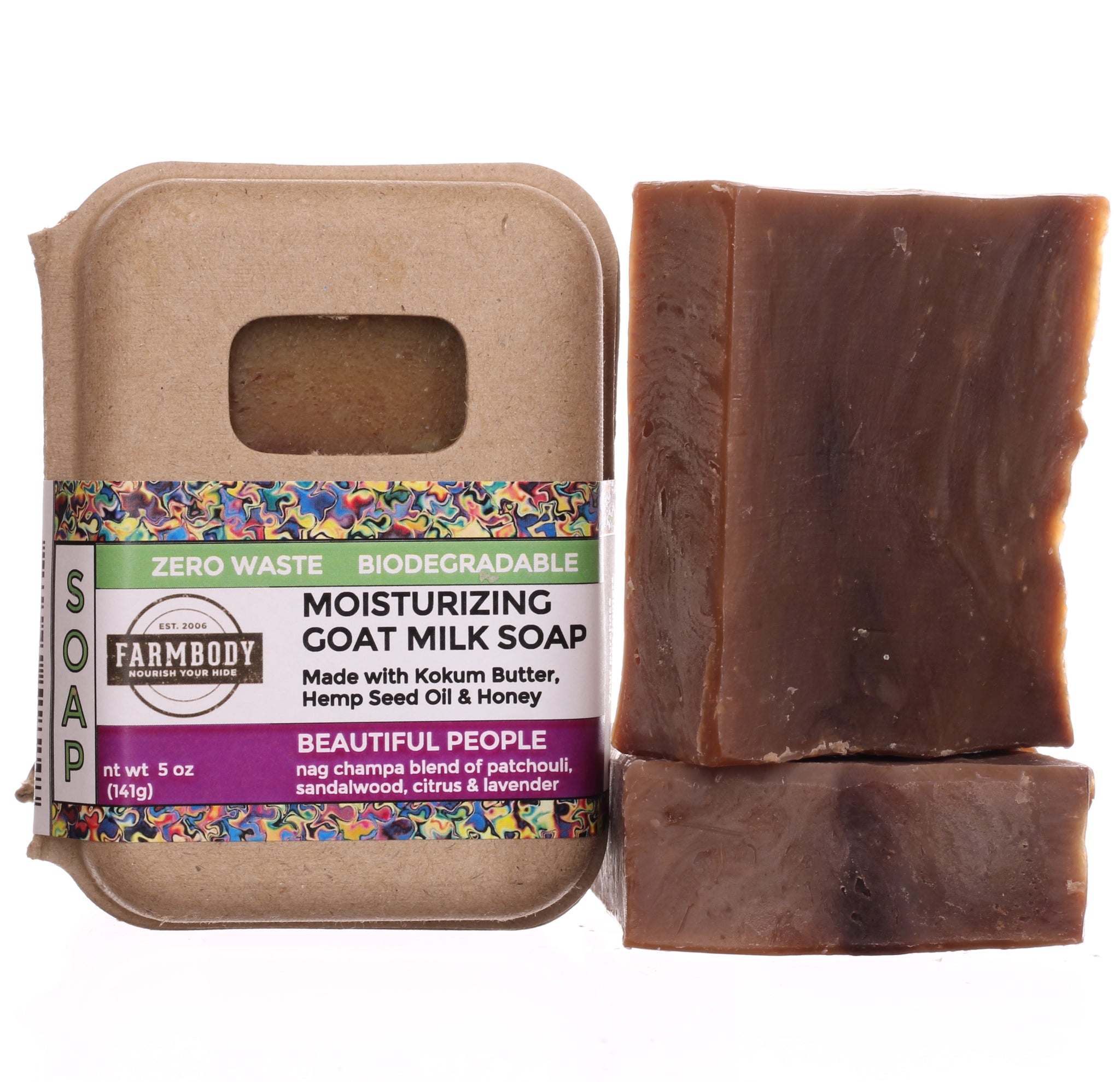 Moisturizing Goat Milk Bar Soap for Dry Sensitive Skin | BEAUTIFUL PEOPLE - Farmbody