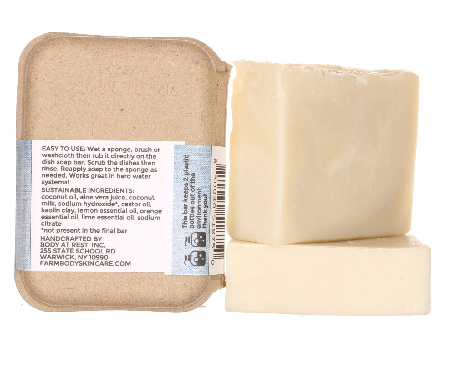 Solid Dish Soap that Saves Your Hands Ingredients Plastic Free Preservative Free Zero Waste