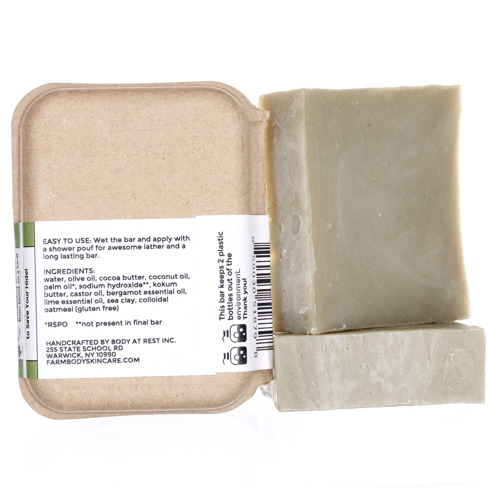 Moisturizing Vegan Olive Oil Soap Benefits for Dry Skin | Bergamot Lime - Farmbody
