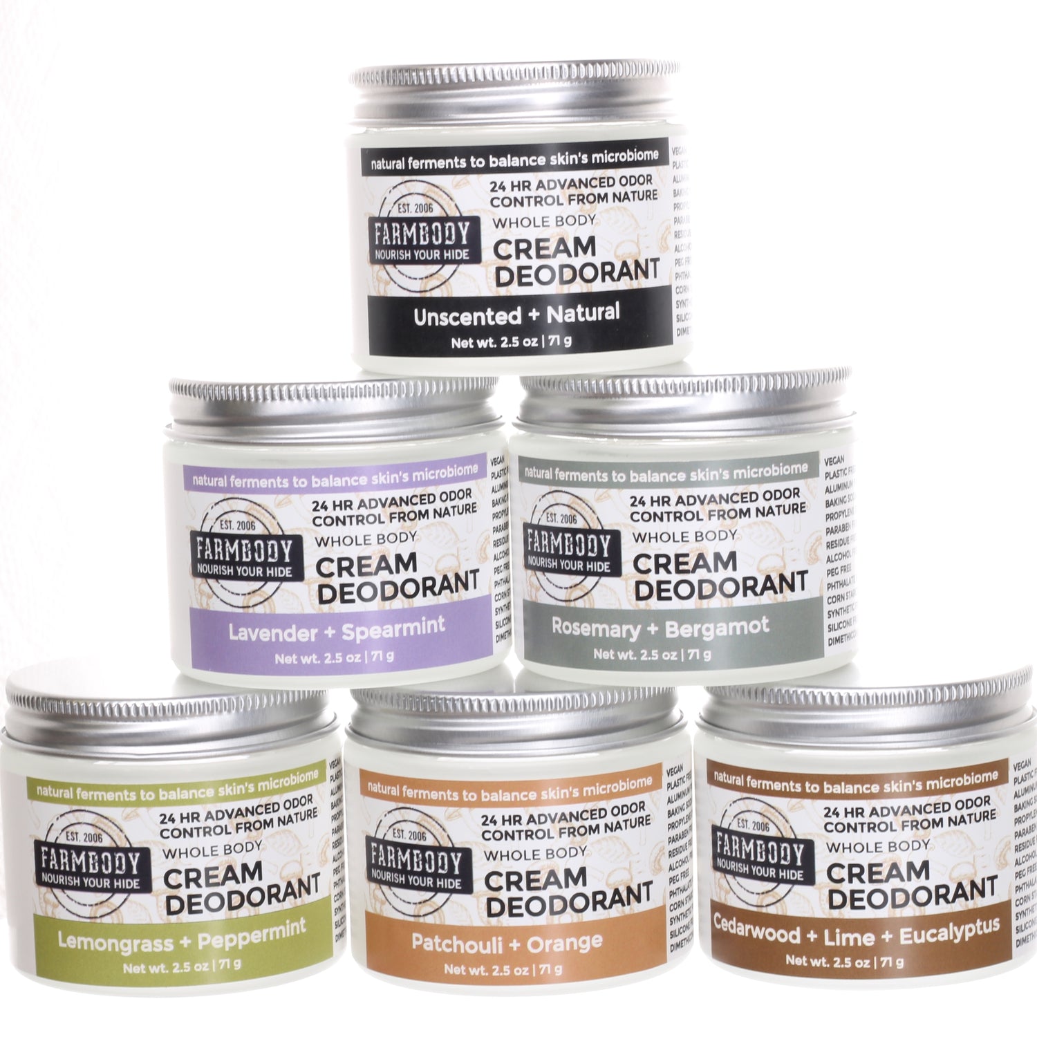 NATURAL DEODORANTS WITH MAGNESIUM