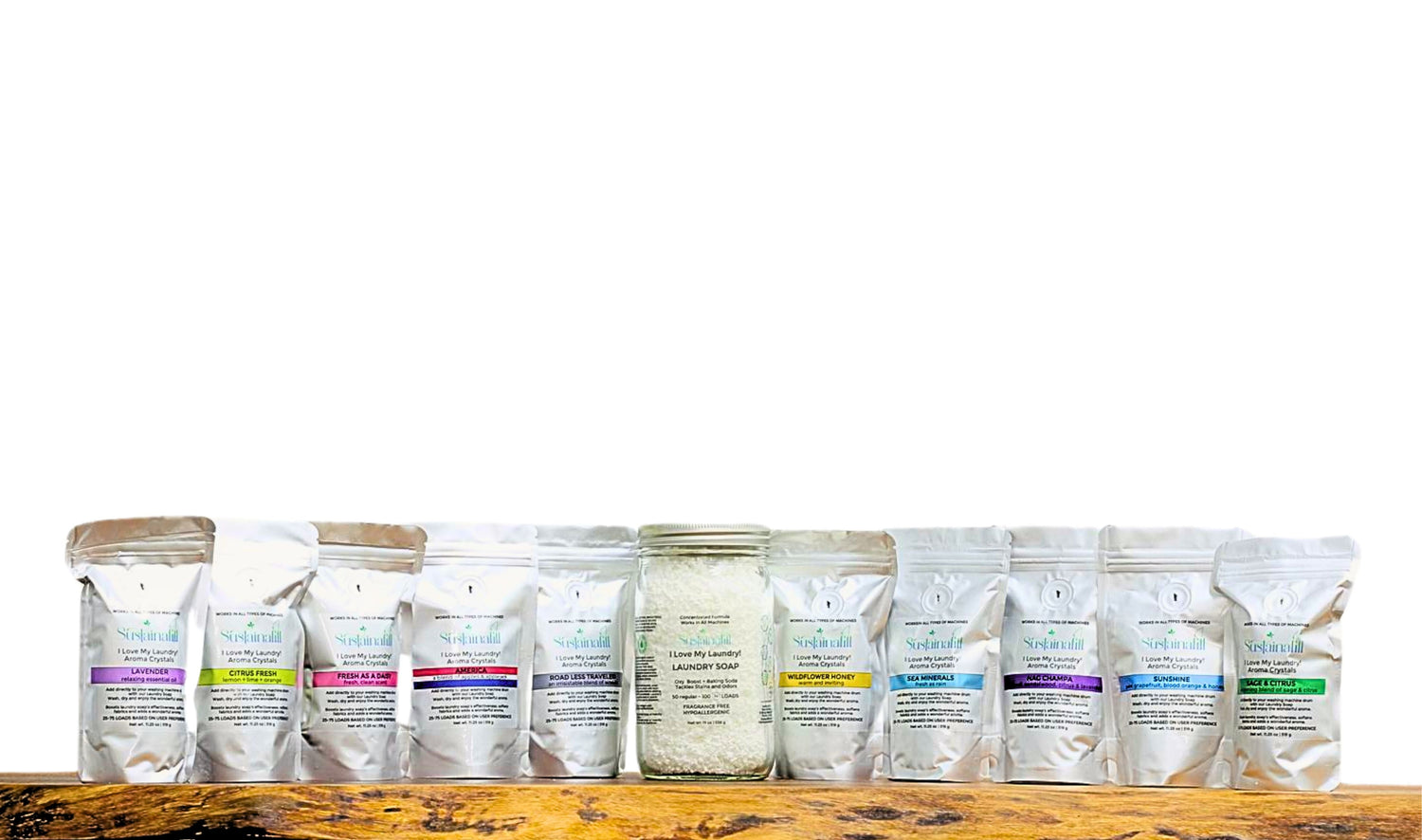 Sustainafill Laundry Soap and Aroma Crystals