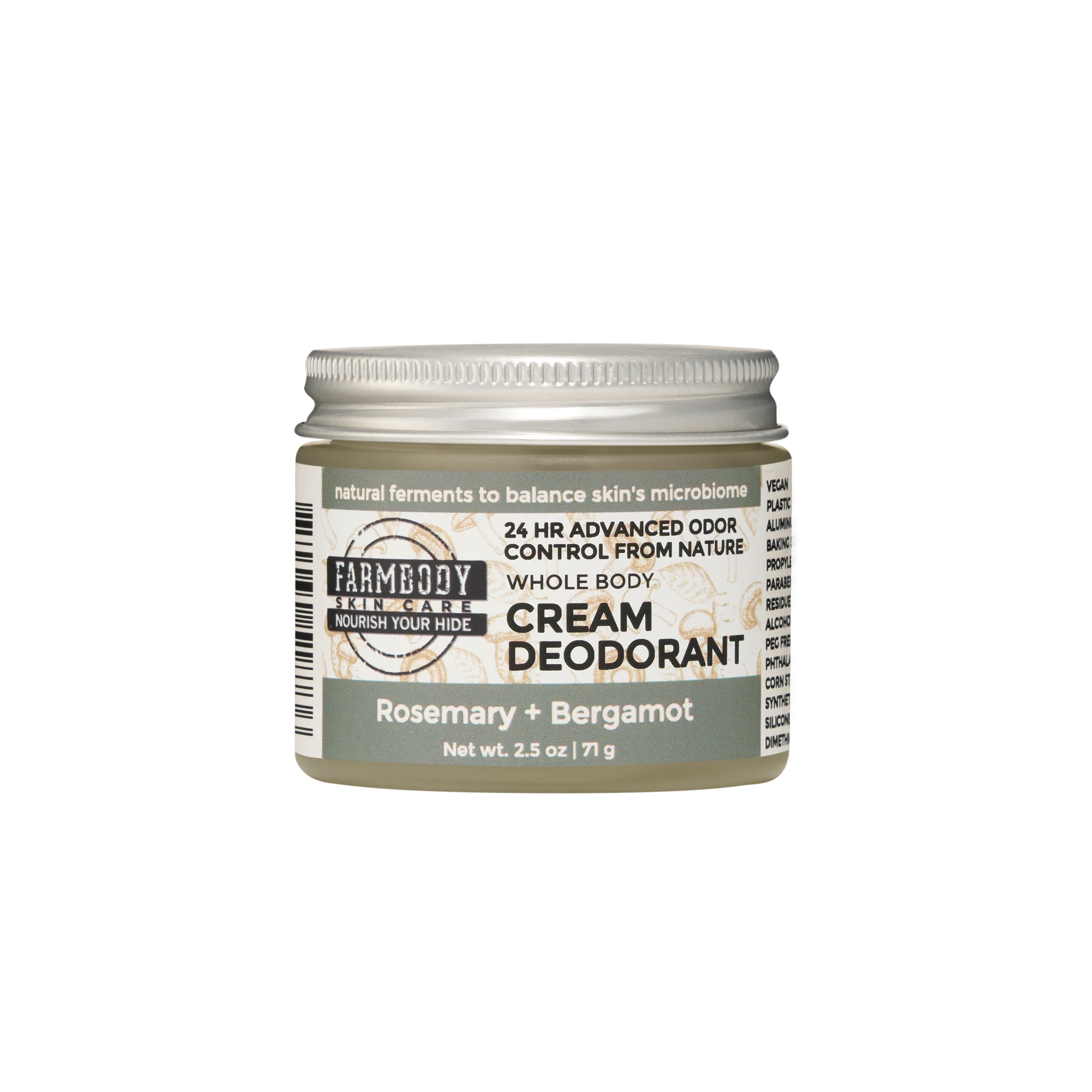 Cream Deodorant with Magnesium | Baking Soda and Aluminum Free