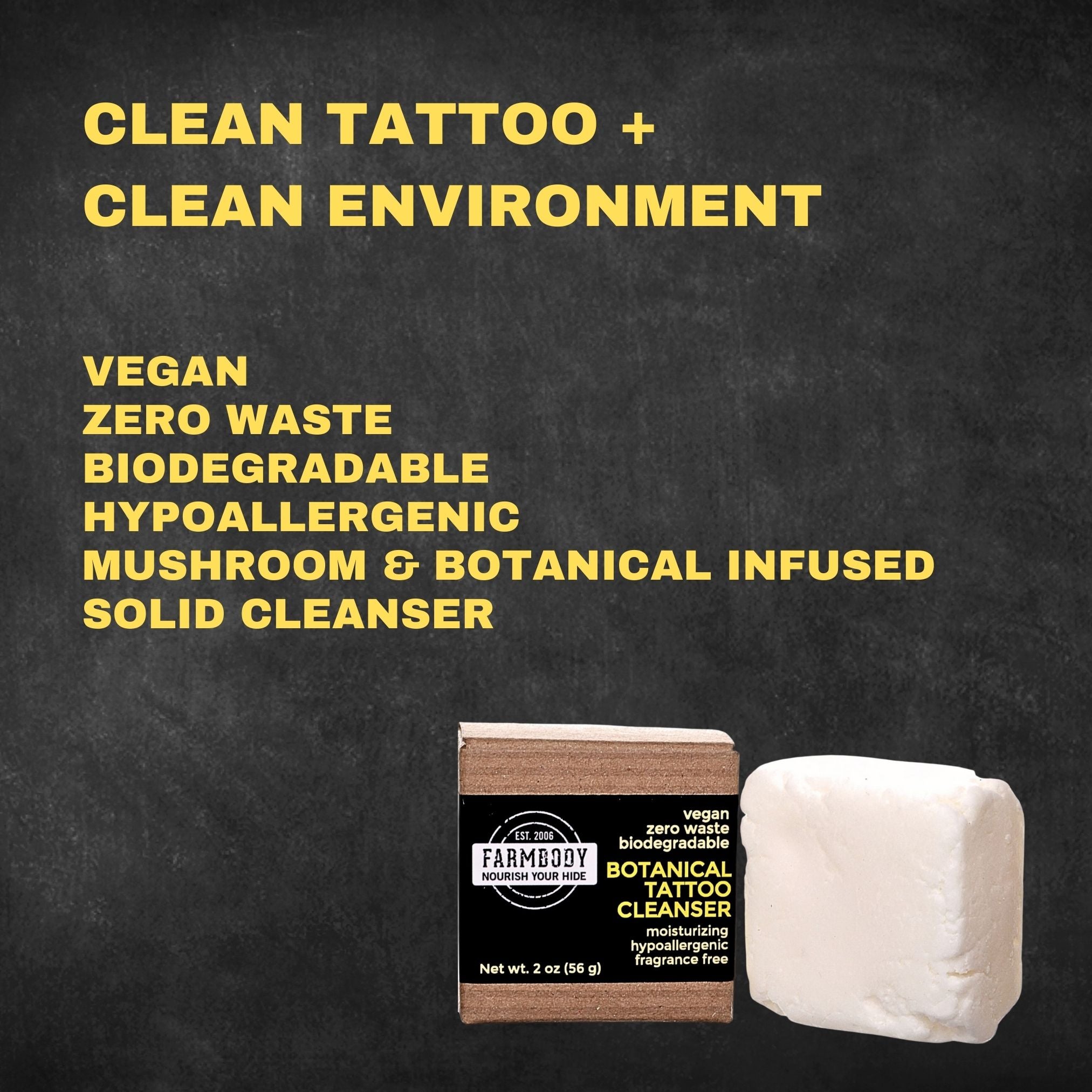 Complete 3 Piece Set | Vegan Botanical Tattoo Aftercare Set