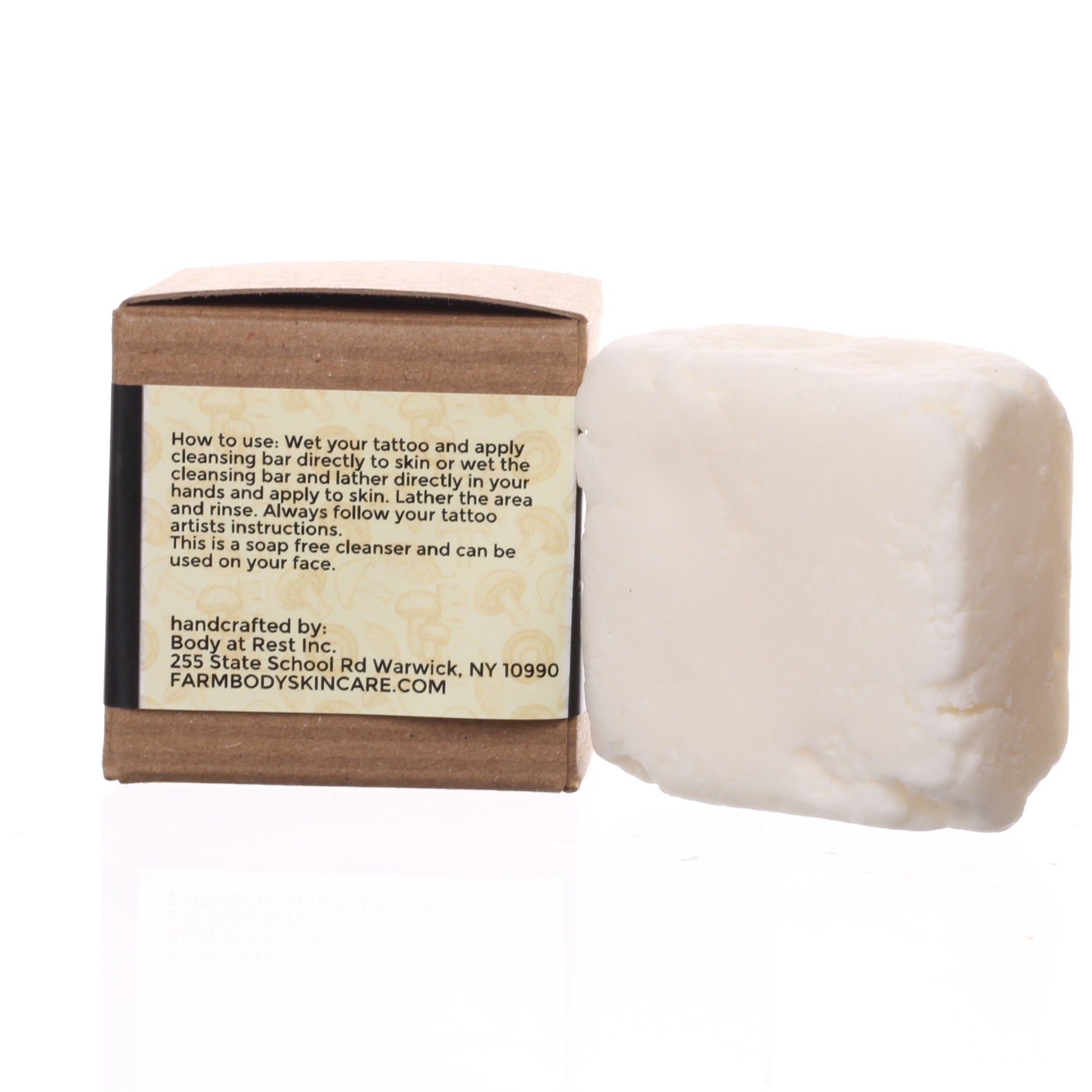 Farmbody how to cleanser your new tattoo for best results with botanical solid tattoo cleanser bar