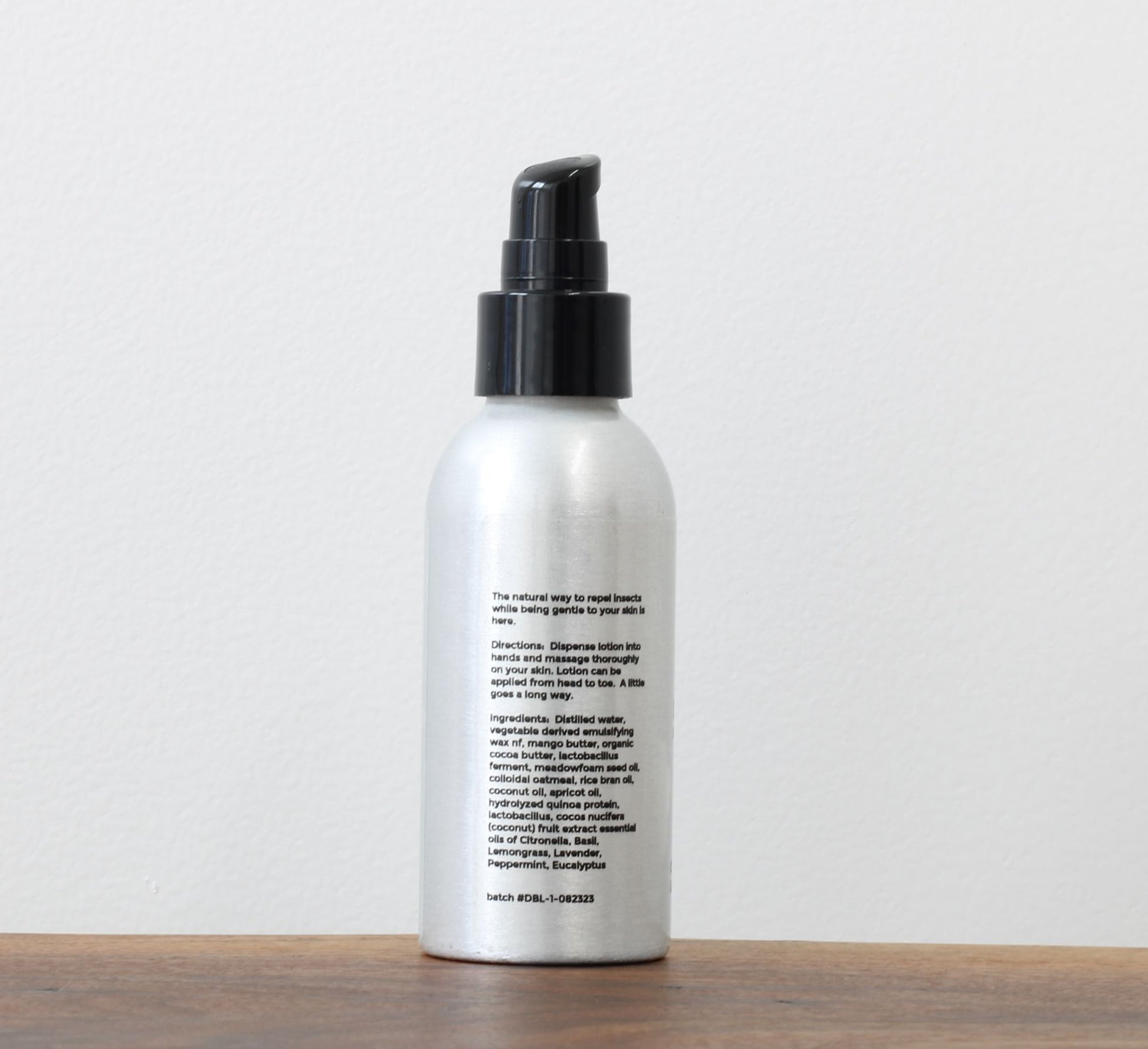 Farmbody Don't Bug Me Lotion natural ingredient PEG free with essential oils to repell insects
