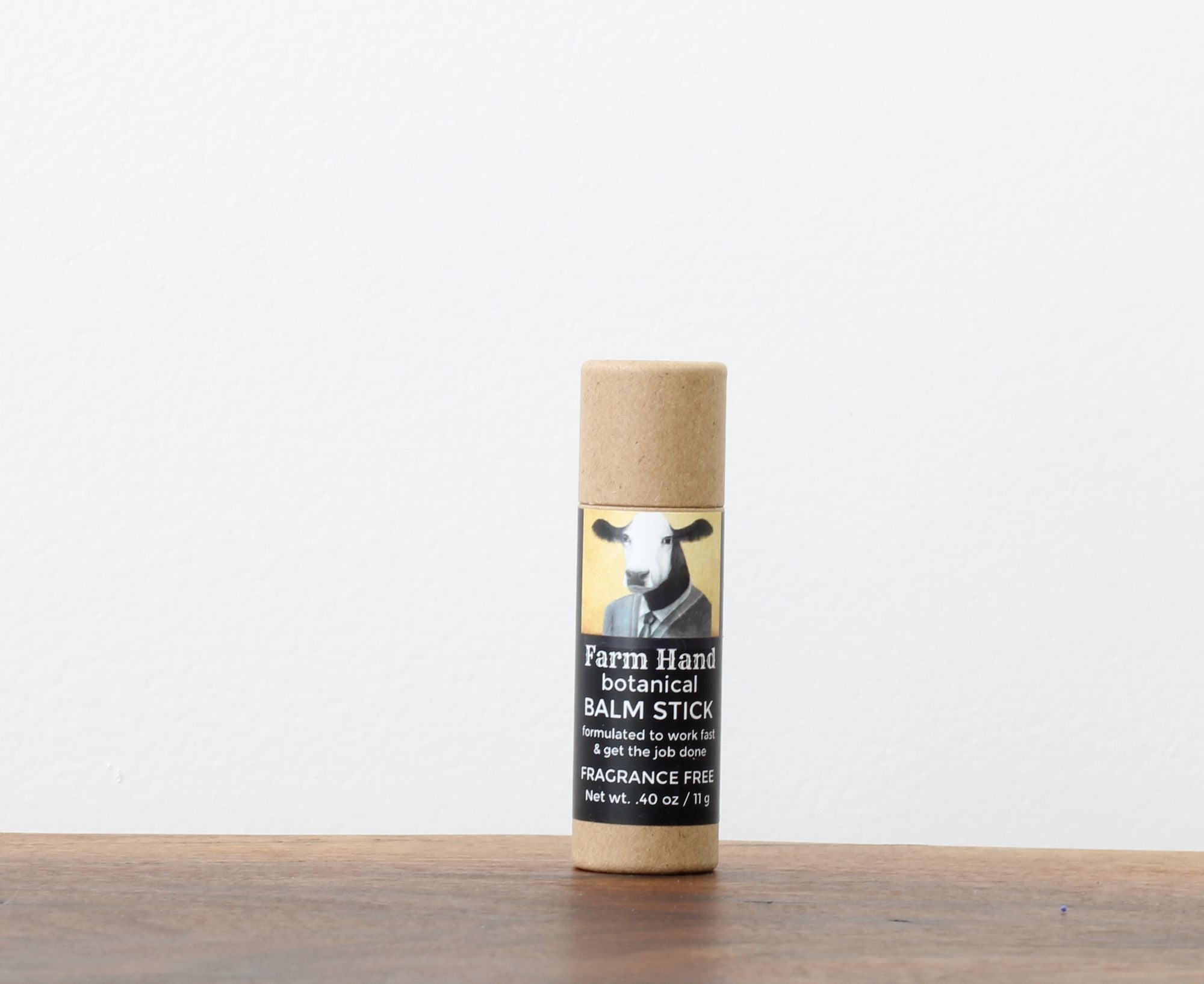 Farm Hand Botanical Balm Stick formulated to work fast and get the job done to nourish dry sensitive skin and it's fragrance free and contains emu oil