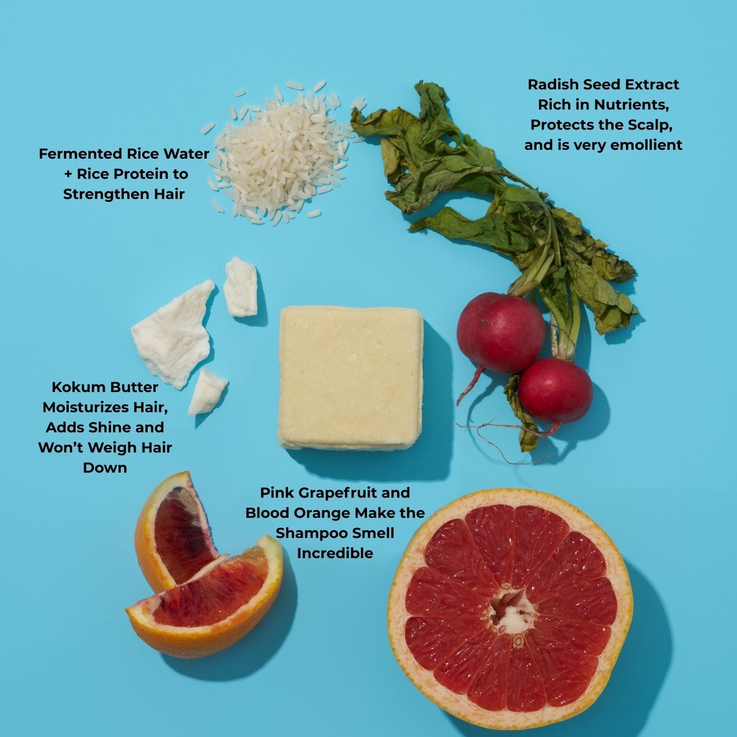 Solid Shampoo Bar For Thick and Curly Hair with Hemp and Hops | Sunshine