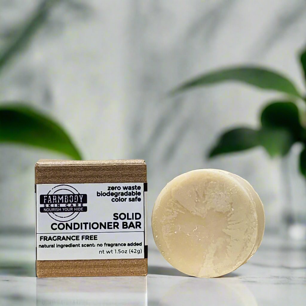 best fragrance free solid conditioner bar for sensitive scalps and skin and it is silicone free