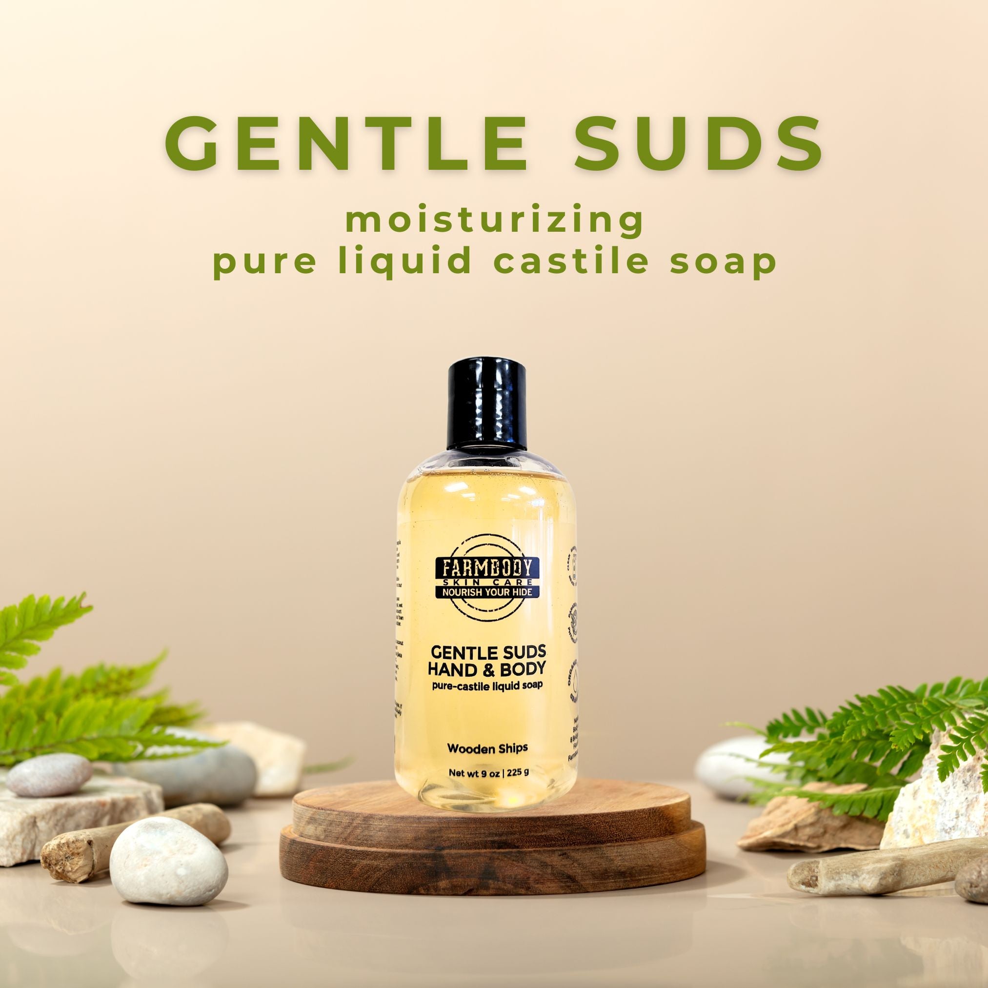 Pure Liquid Castile Soap | Gentle Suds for Hands and Body