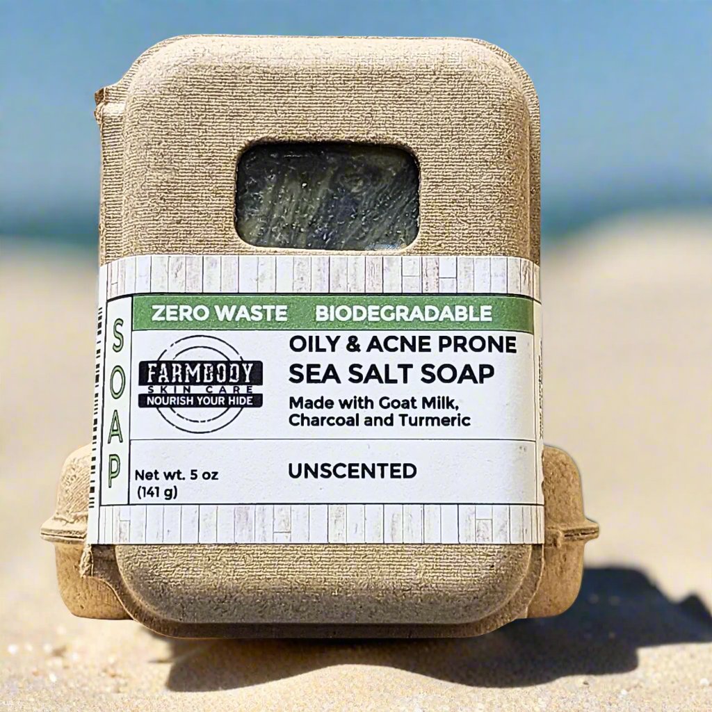 Sea Salt Soap for Oily and Acne Prone Skin with Goat Milk