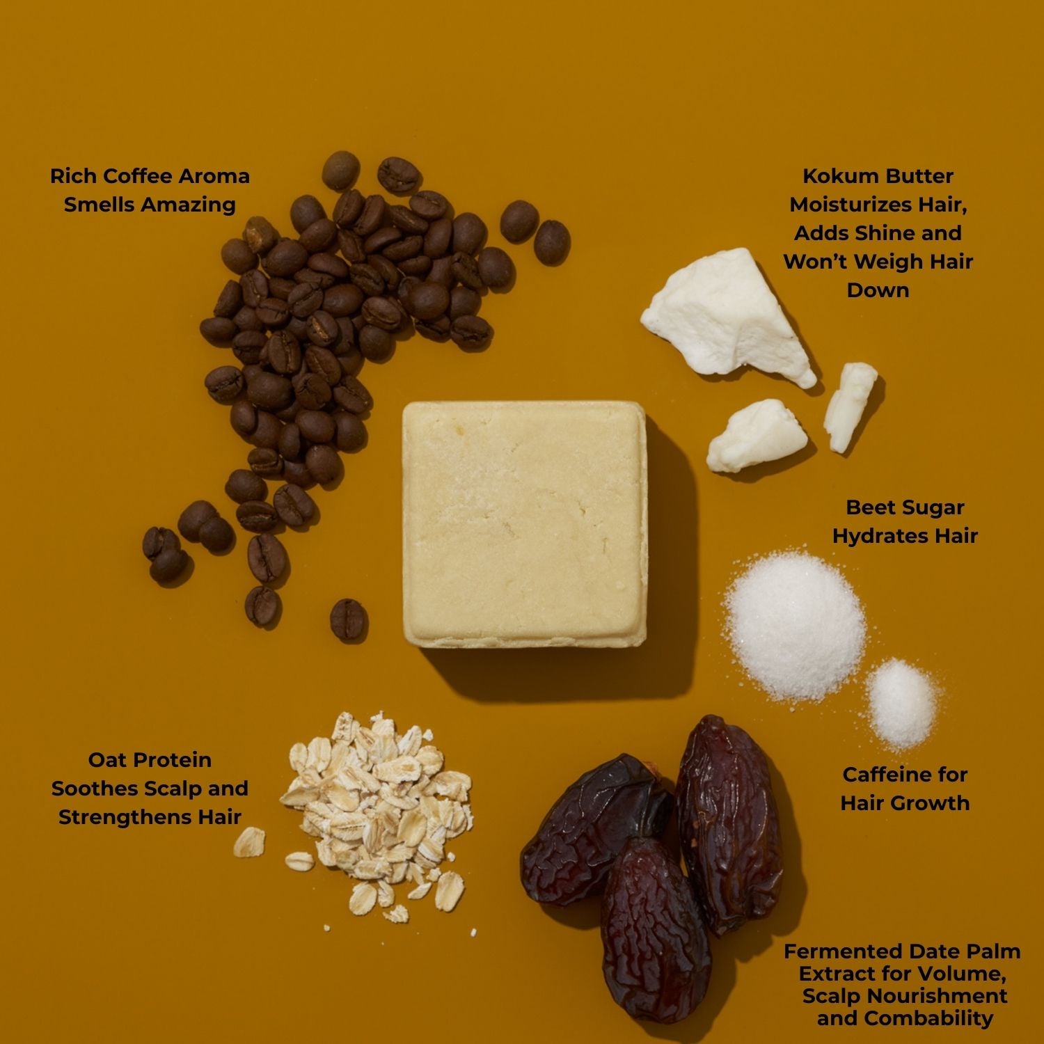 Rise & Shine Coffee Shampoo Bar for Maximum Growth & Shine
