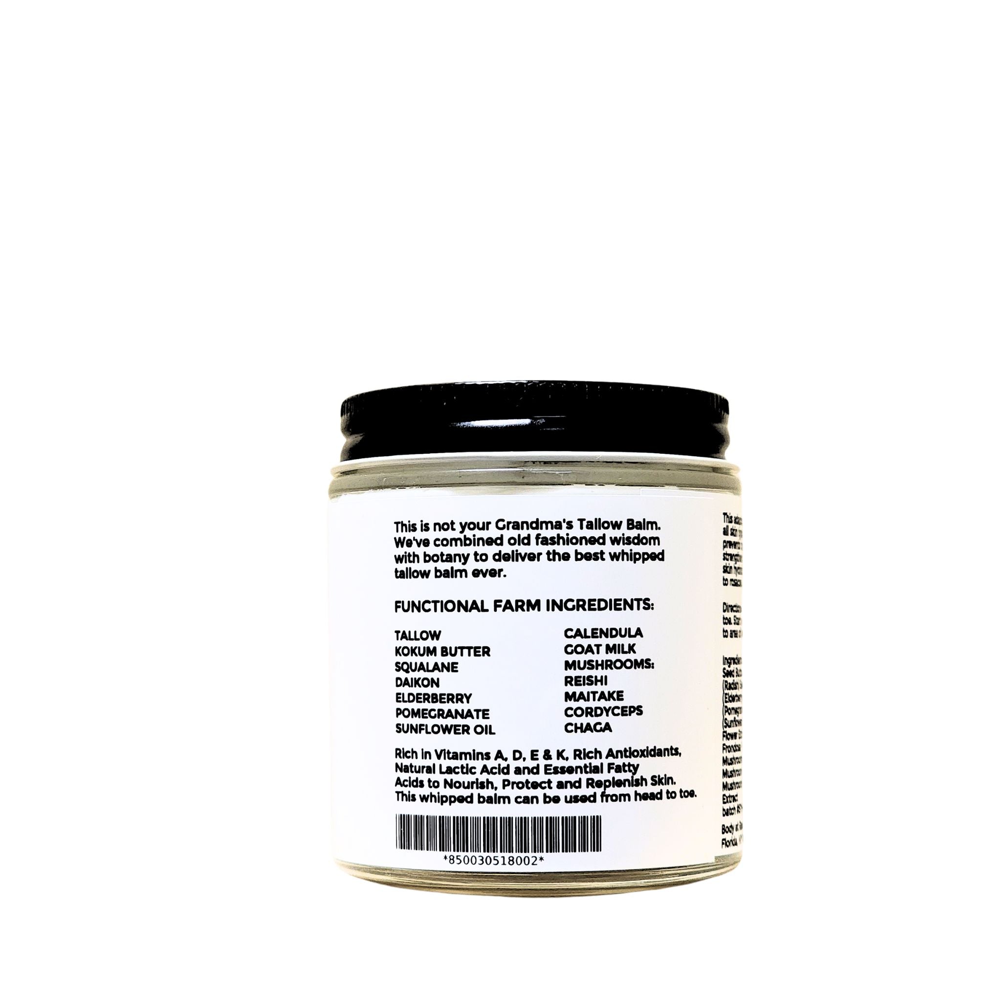 Tallow Balm with Goat Milk Key Ingredients