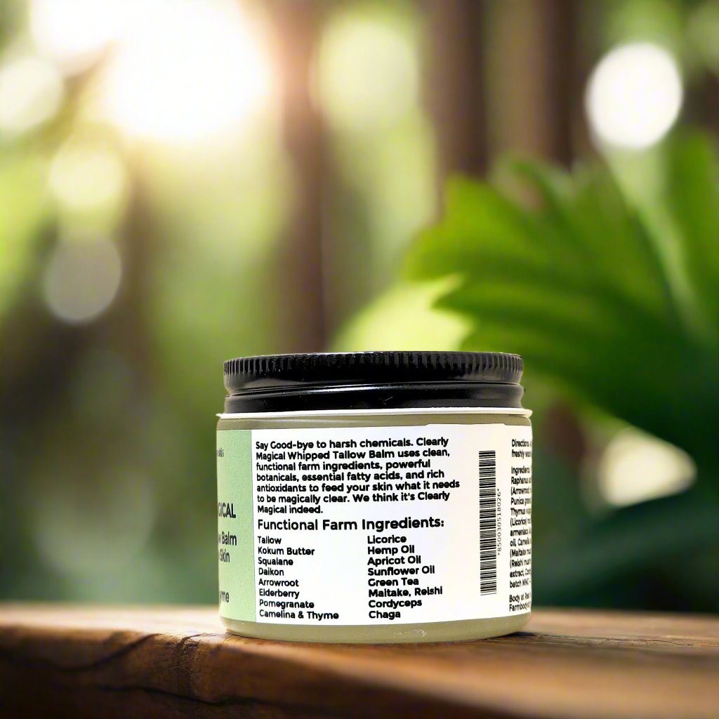 Tallow Skin Care for Face Whipped Tallow Balm for Acne prone skin