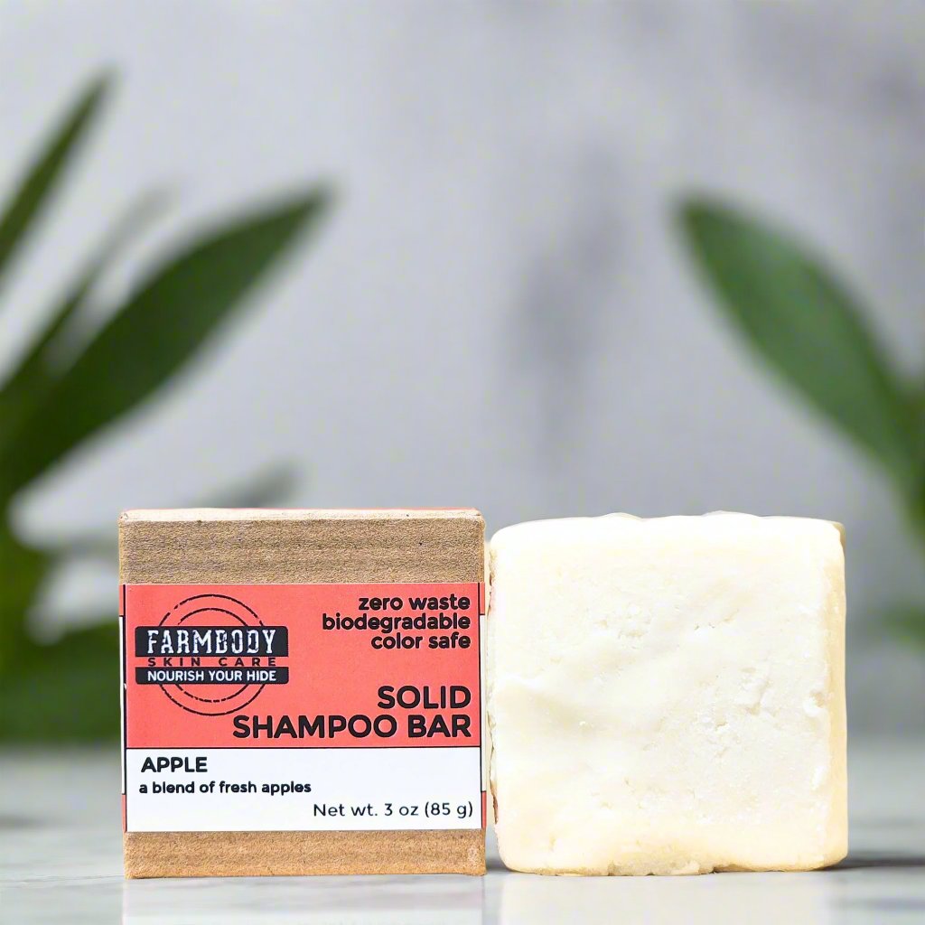 solid shampoo bar best for your hair and the environment in apple scent 