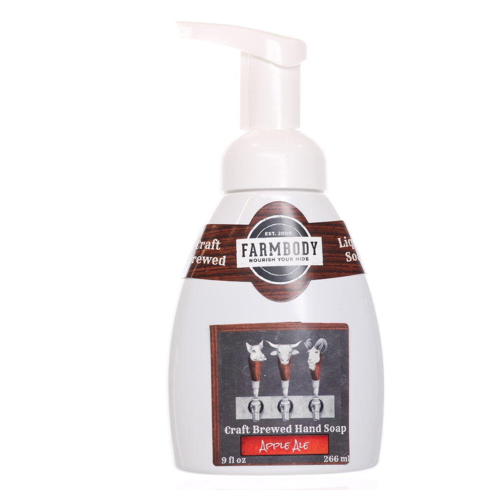 Farmbody Foaming Hand Soap Handcrafted with Craft Beer in Apple Ale