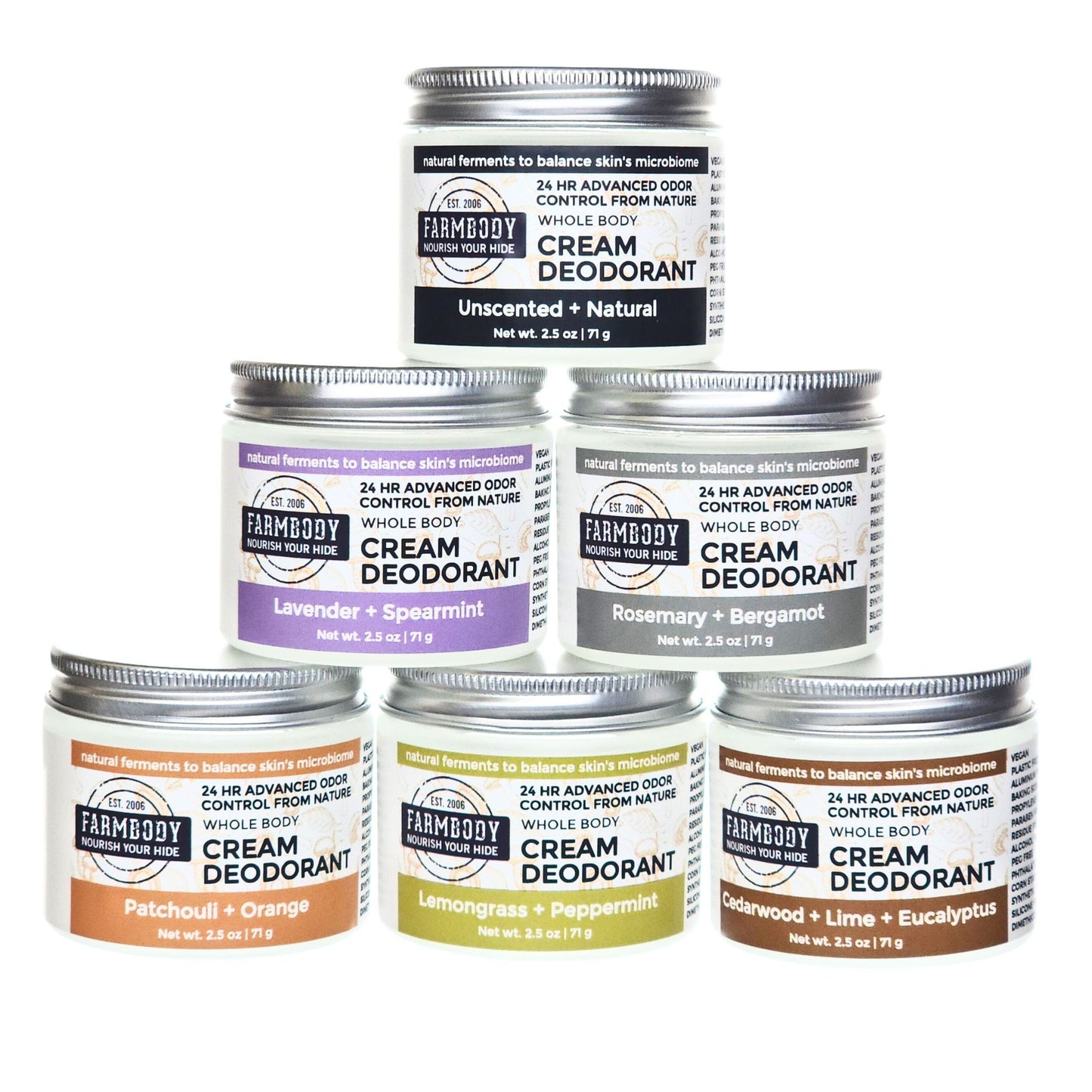 Farmbody Whole Body Magnesium Cream Deodorant Collection