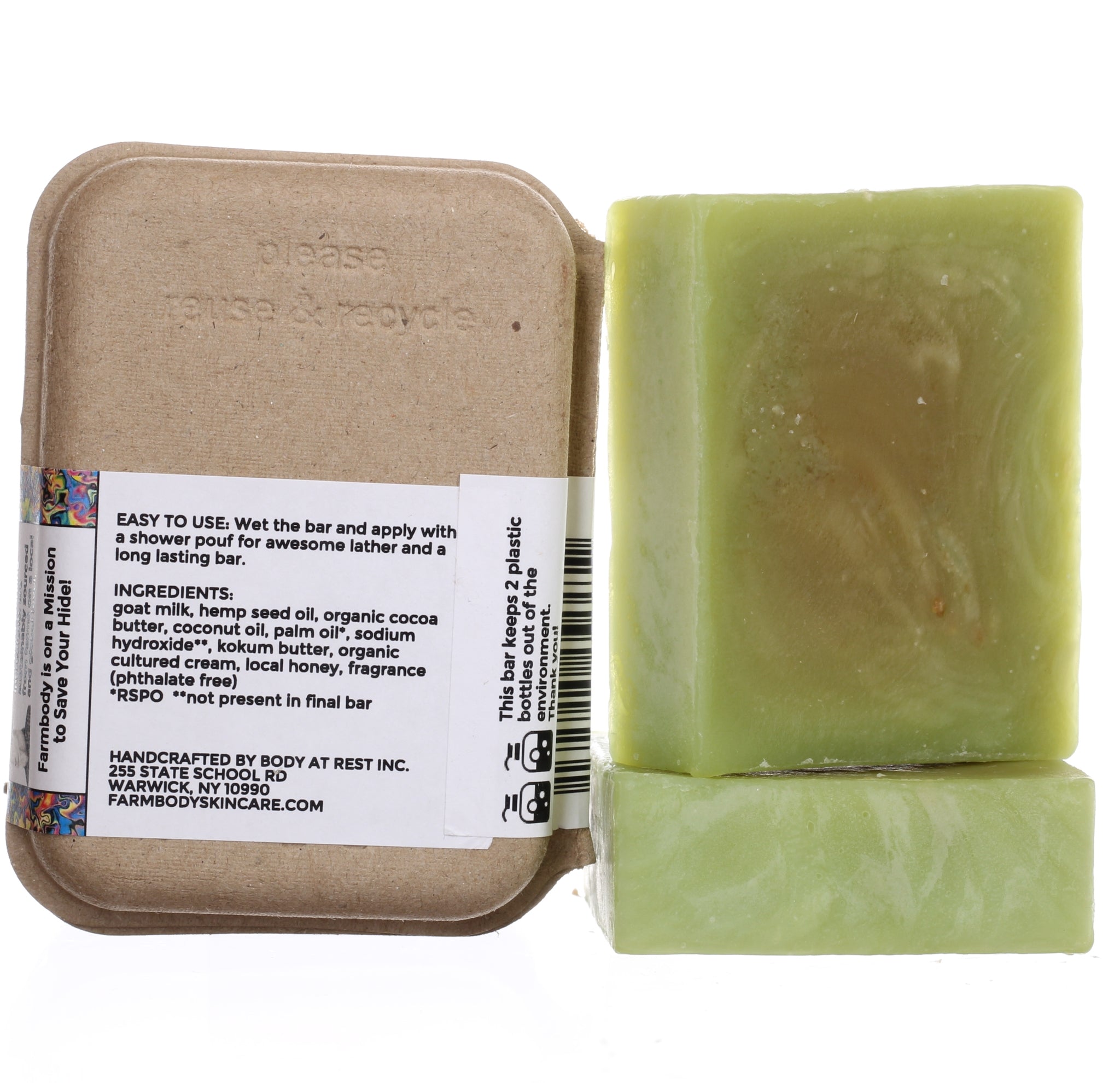 Moisturizing Goat Milk Bar Soap for Sensitive Skin | SOMEBODY TO LOVE - Farmbody
