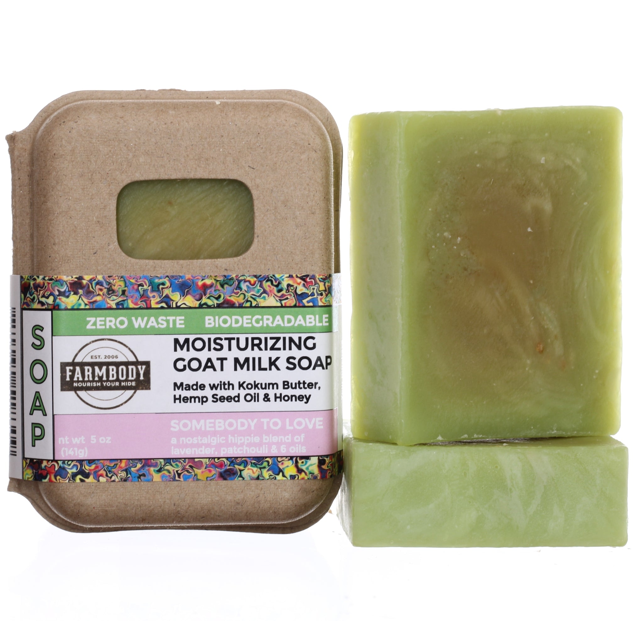 Moisturizing Goat Milk Bar Soap for Sensitive Skin | SOMEBODY TO LOVE - Farmbody