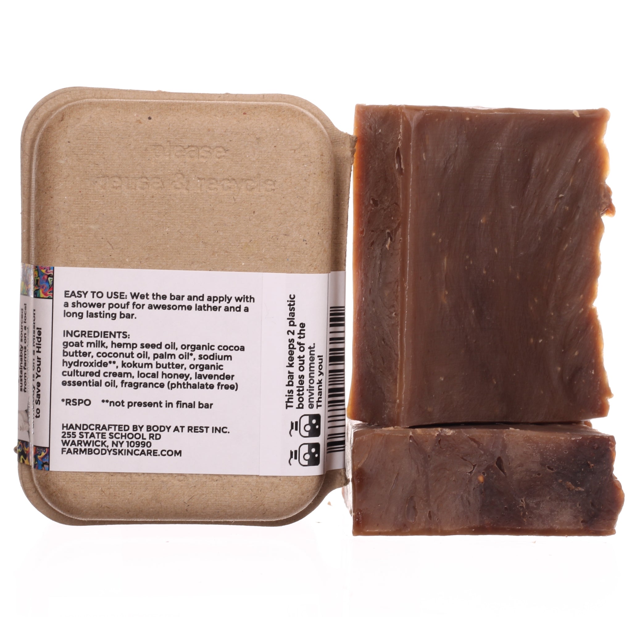Moisturizing Goat Milk Bar Soap for Dry Sensitive Skin | ALLURING LAVENDER - Farmbody