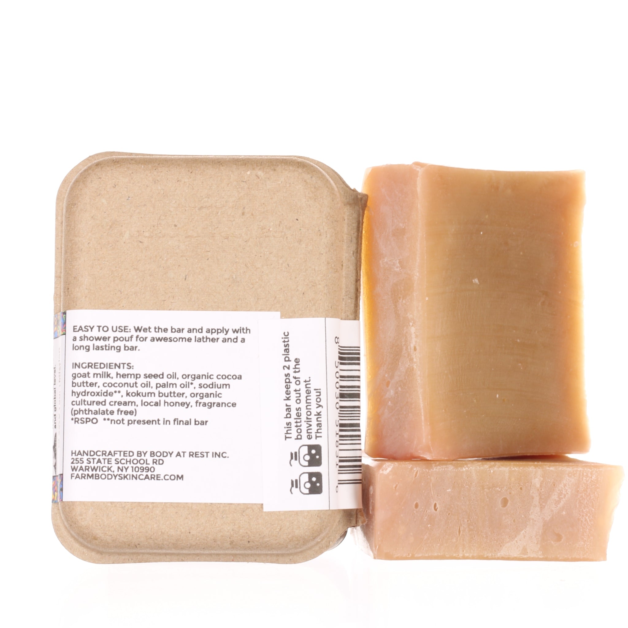 Moisturizing Goat Milk Bar Soap for Sensitive Skin | WOODEN SHIPS - Farmbody