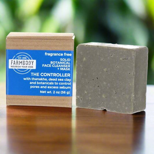 The controller solid botanical face cleanser and mask for controlling pores and excess sebum
