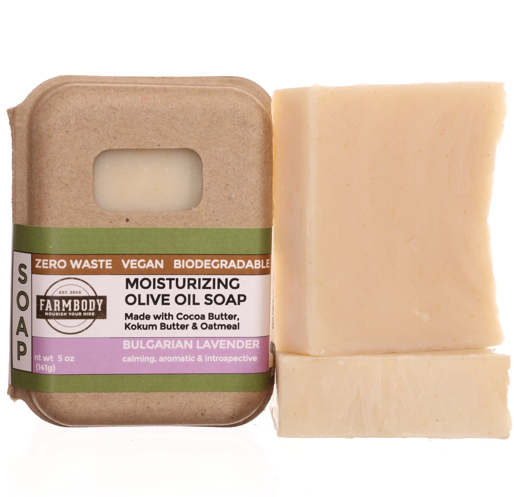 Moisturizing Vegan Olive Oil Soap Benefits for Dry Skin | Bulgarian Lavender - Farmbody